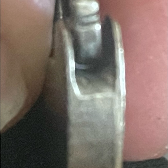 Vintage SILVER stamped Heart-Shaped Padlock Pendant - Picture 5 of 8